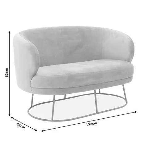 Canapea Gloria 2 Locuri Pako World Rozaliu 132x82x83 cm - imagine 6