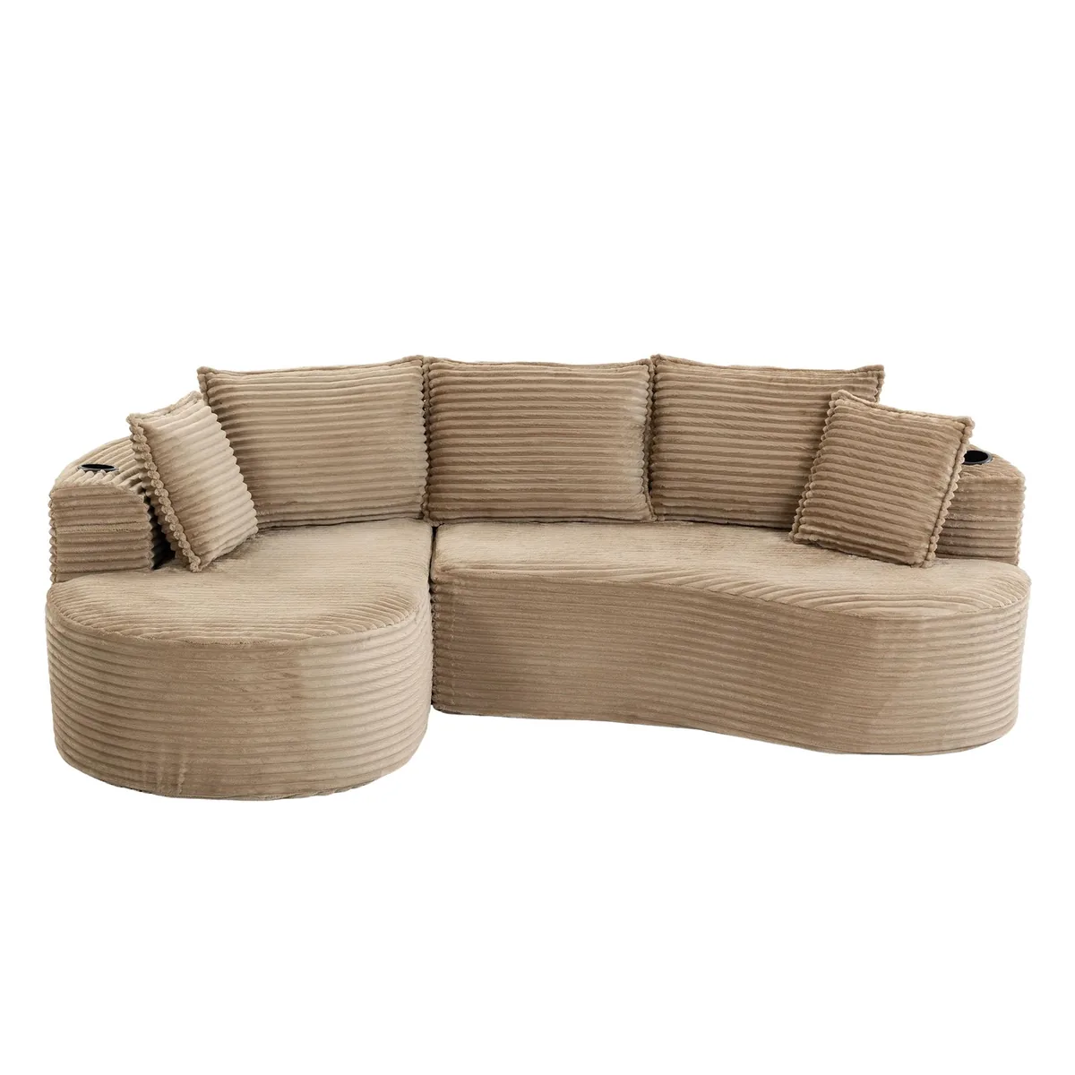 Canapea GOMYWAY Home Cord Kaki