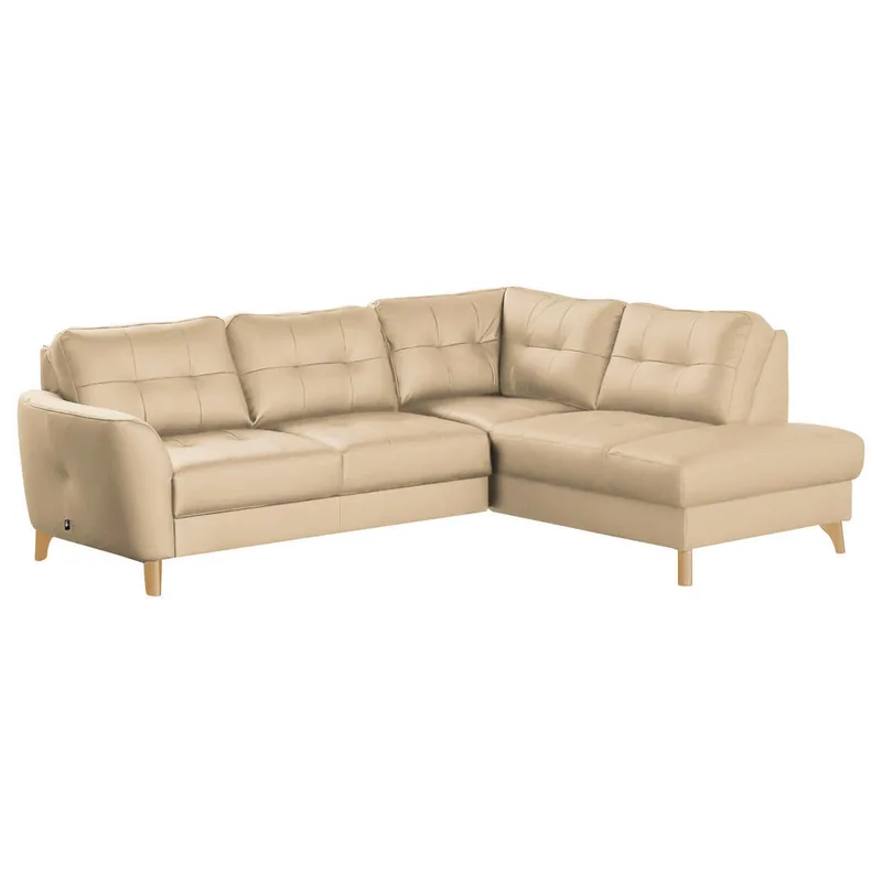 Canapea Livetastic Coltar Textil Piele Bej 236/190cm