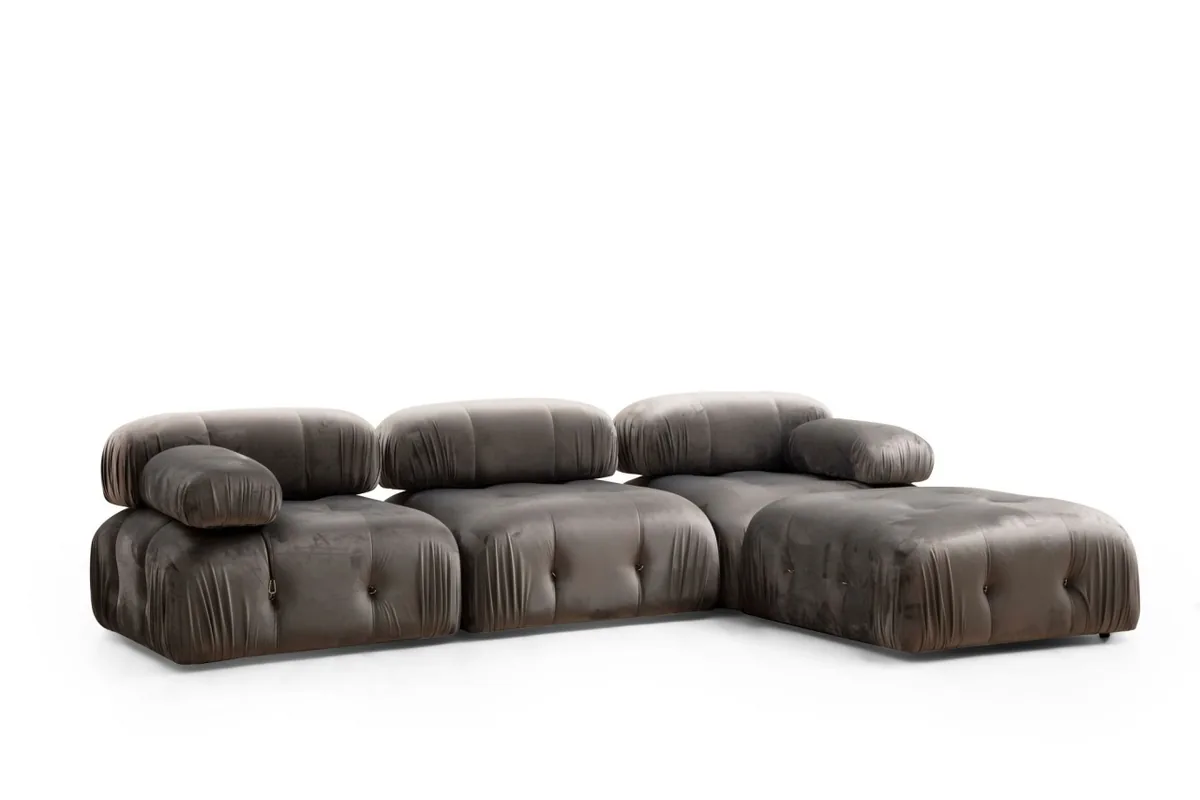 Canapea Modulara Bubble Gri 95x95x75cm Salvador - imagine 3