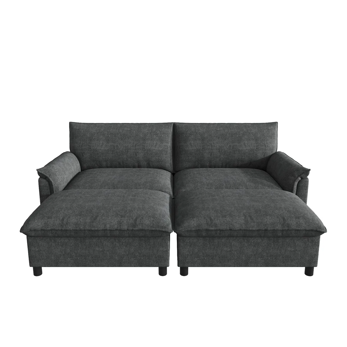 Canapea Modulara Cloud Negru