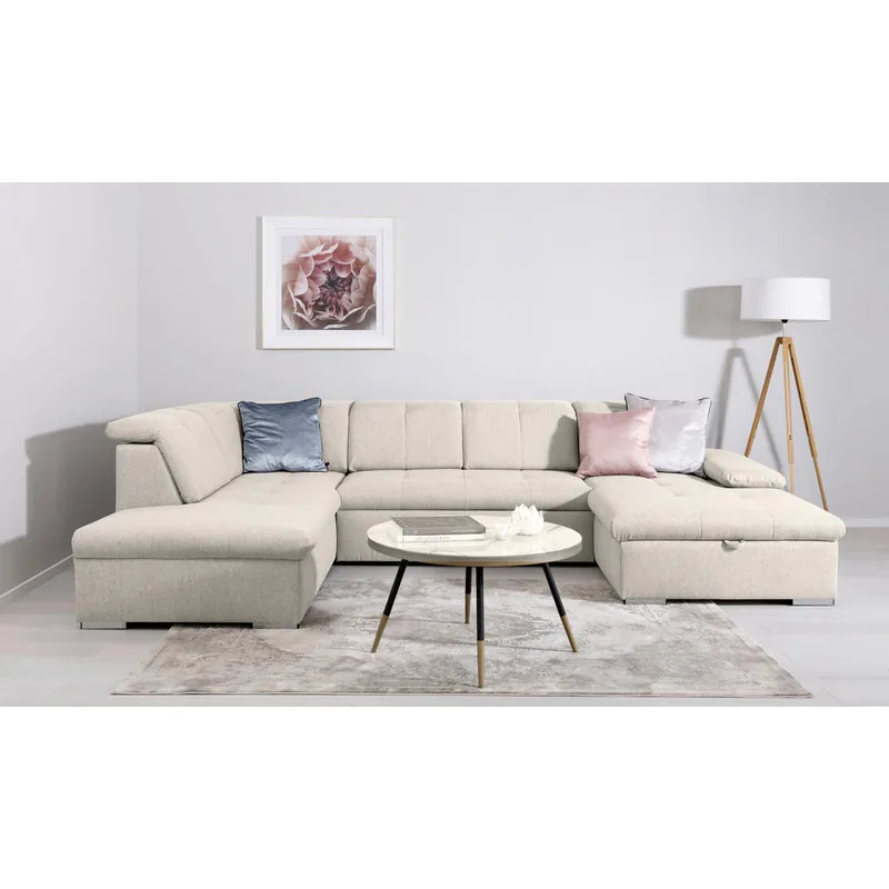 Canapea Modulara Mid.You Textil Crem