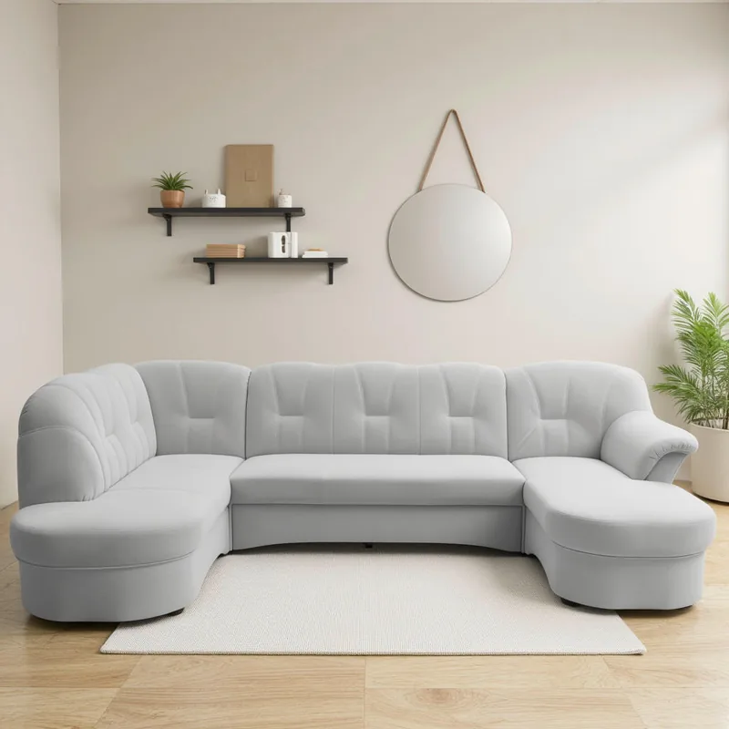 Canapea Modulara Mid.You U 4 Locuri Argintiu xxxlutz.ro_001776009122