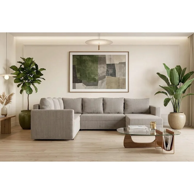 Canapea Modulara P&B Textil Bej