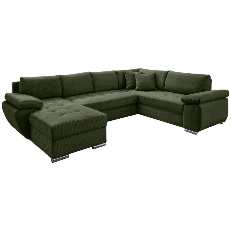 Canapea Modulara P&B Verde Muschi Forma U