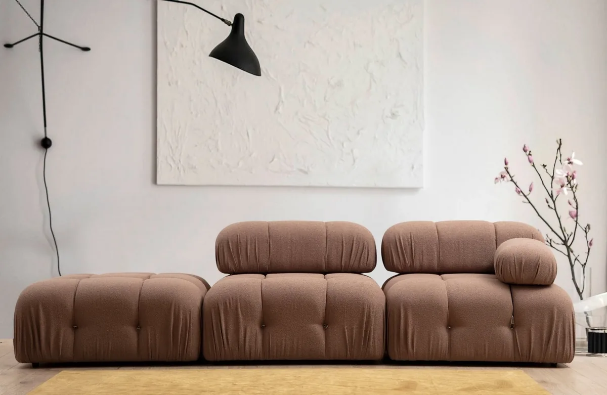Canapea Modulara Salvador Bubble Maro 95x95x45cm - imagine 3