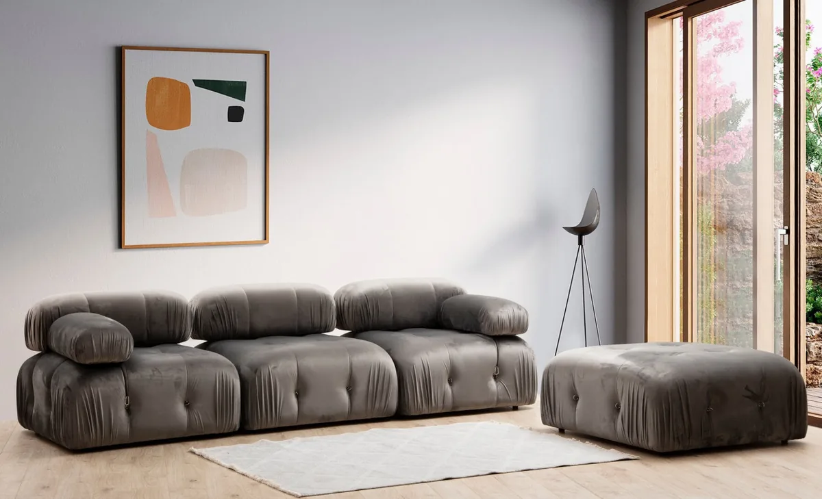 Canapea Modulara Salvador Duha Gri 98x79cm - imagine 3