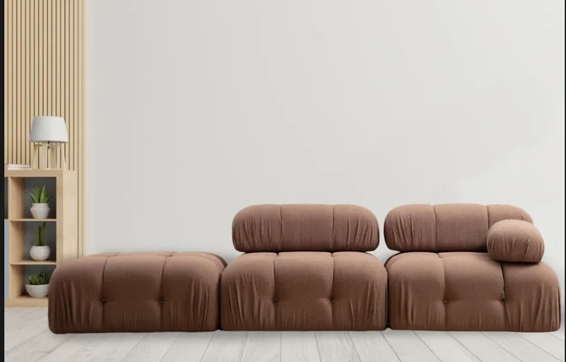 Canapea Modulare Bubble 1R Maro 95x95x75cm - imagine 6