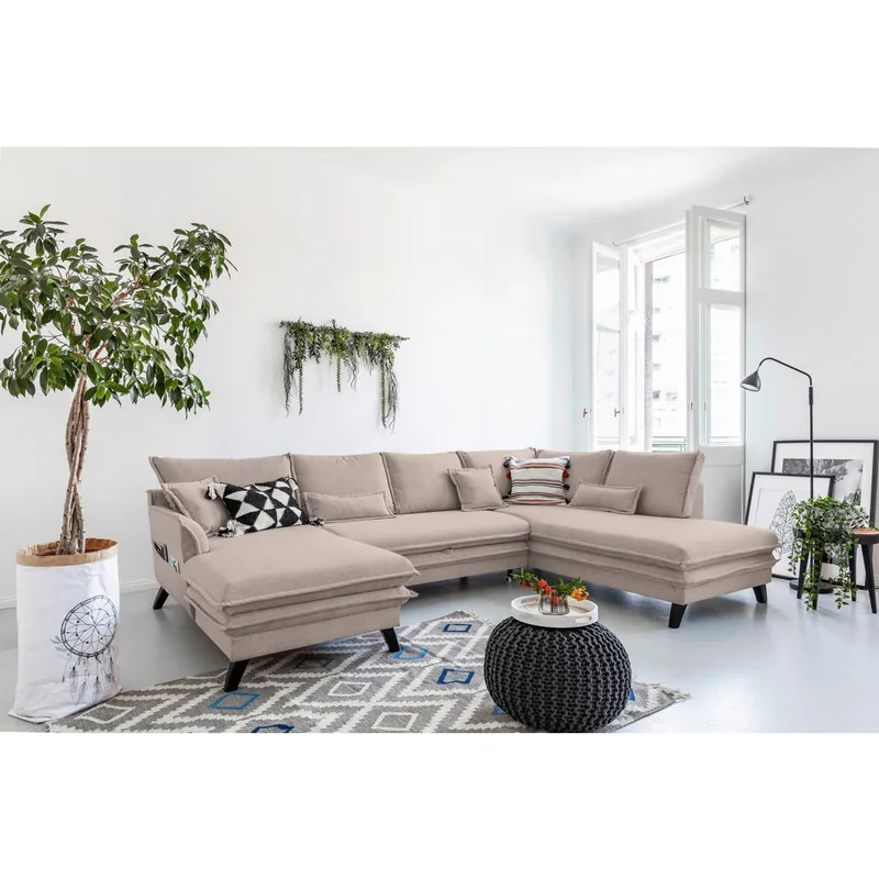 Canapea Modulare P & B Textil Taupe