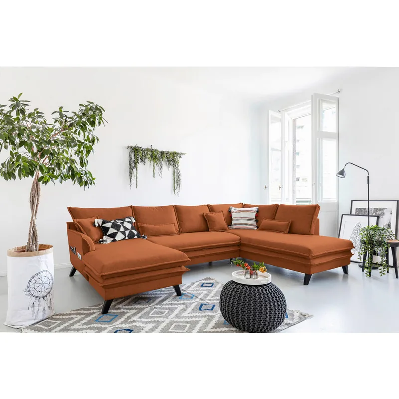 Canapea Modulare P&B Textil Teracota