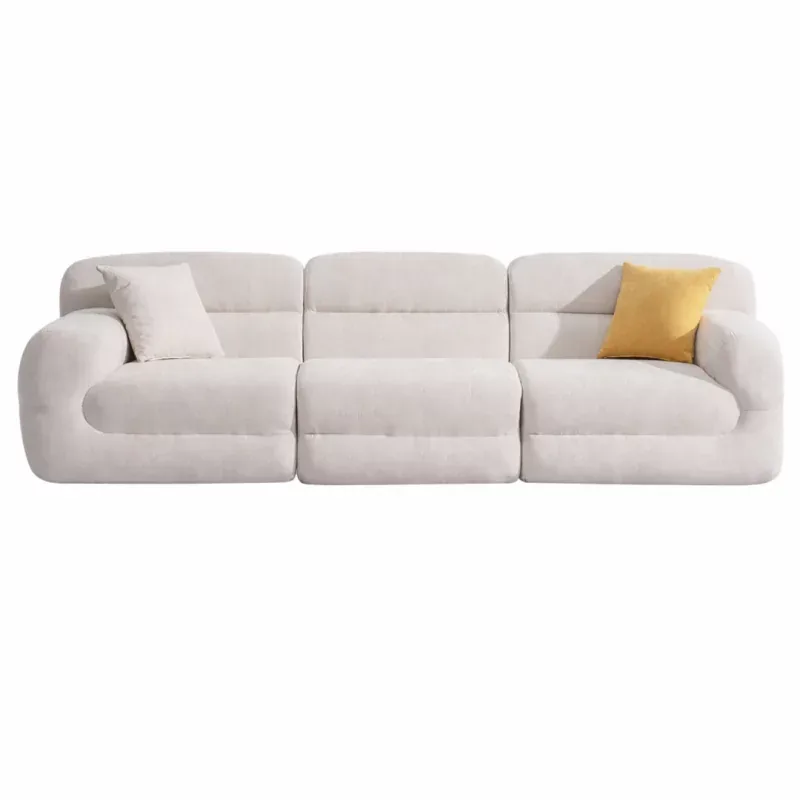 Canapea Nova Comfort 3 Locuri cu Spuma Monobloc W3350 Alb