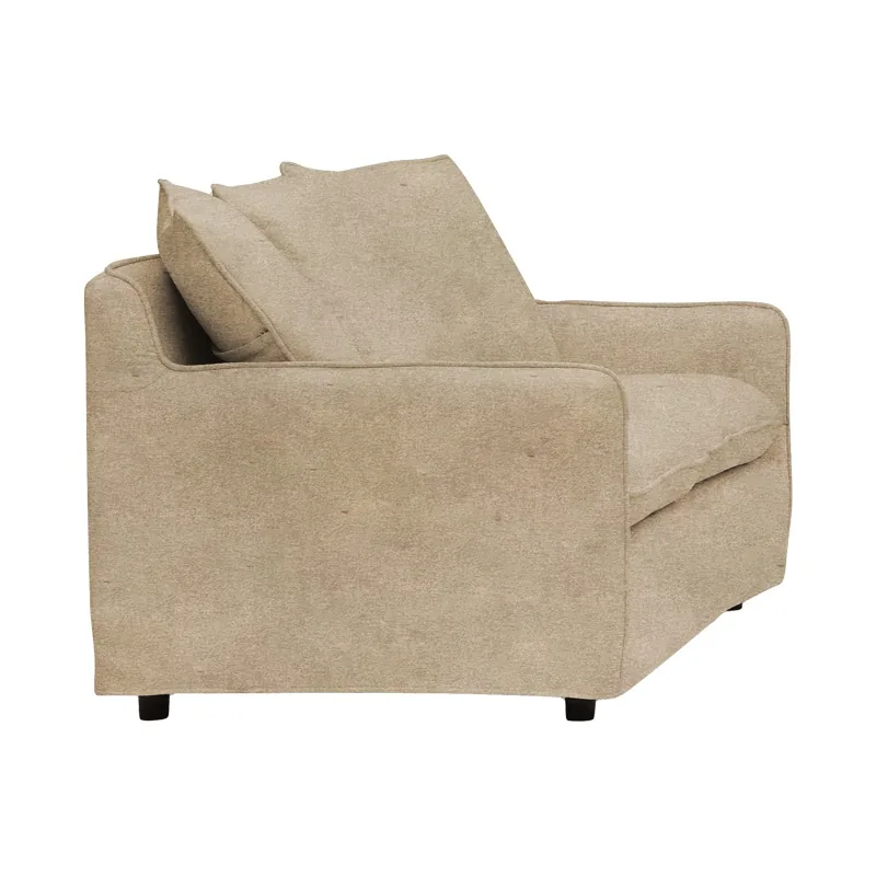 Canapea Pako World Interest 2 Locuri Textil Bej 140x85x90cm - imagine 3