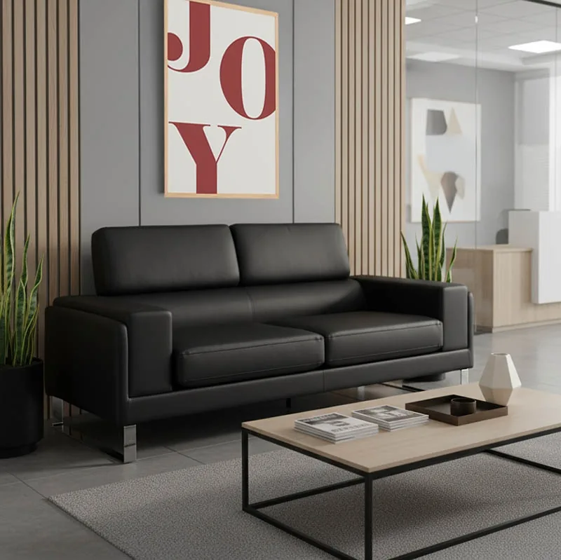 Canapea Pako World Shea 3 Locuri 198x80x87cm Negru