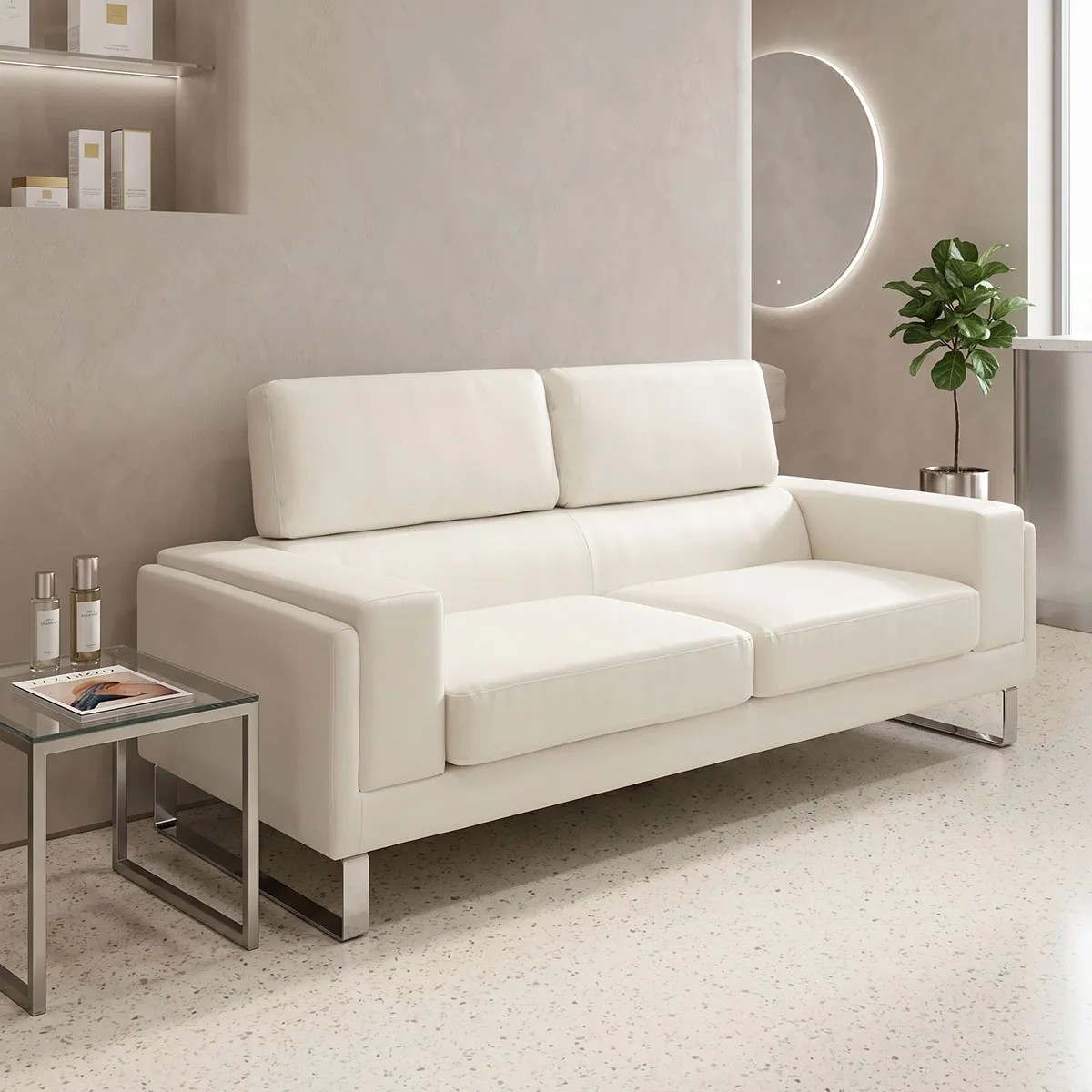 Canapea Pako World Shea 3 Locuri Ivory 198x80x87cm