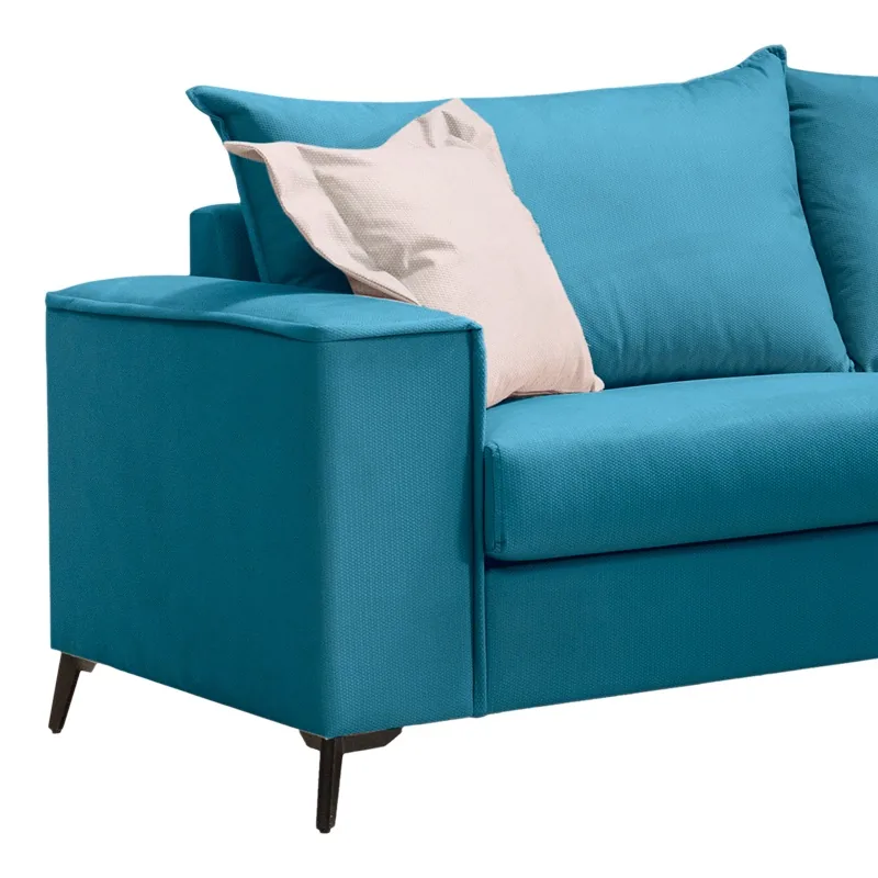 Canapea Pako World Verona 3 Albastru 225x93x100cm - imagine 2