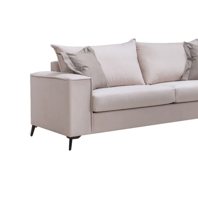 Canapea Pako World Verona 3 Locuri Crem Perne Mocha 225x93x100cm - imagine 2