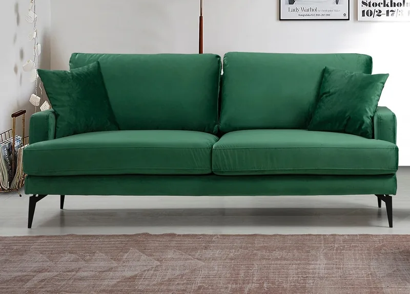 Canapea Papira Salvador 2 Locuri Verde 175x90x88