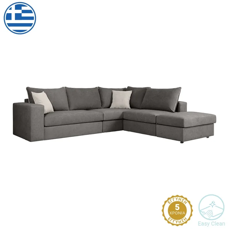Canapea Reversibila Pako World London Gri 296x246x95cm