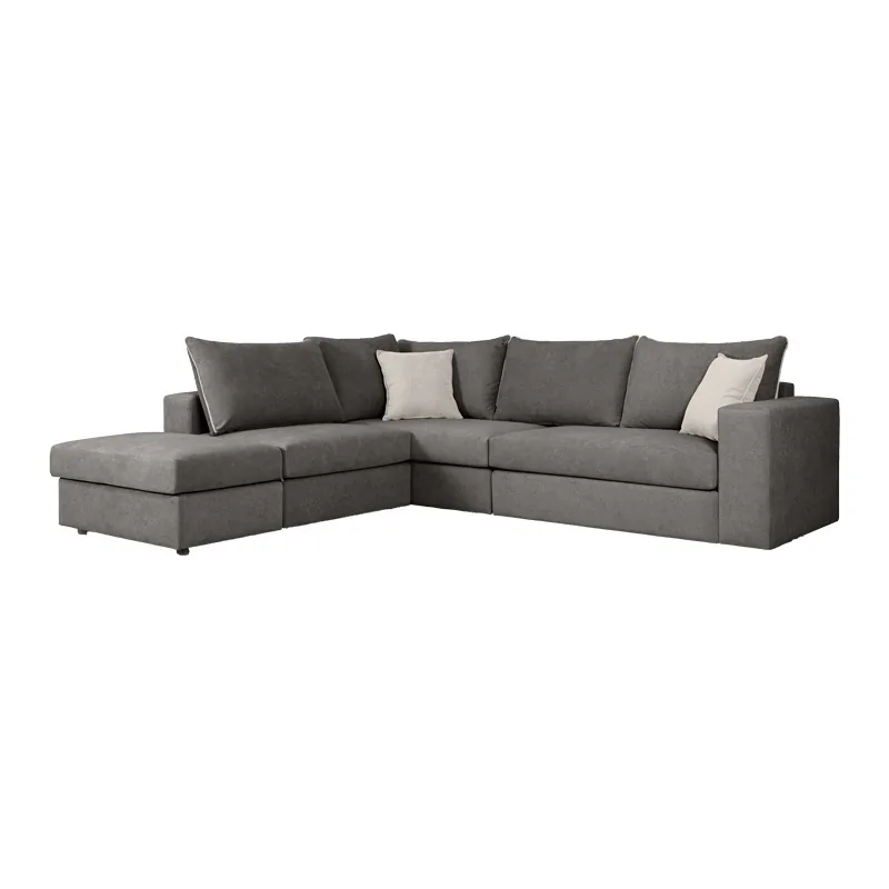 Canapea Reversibila Pako World London Gri 296x246x95cm - imagine 2