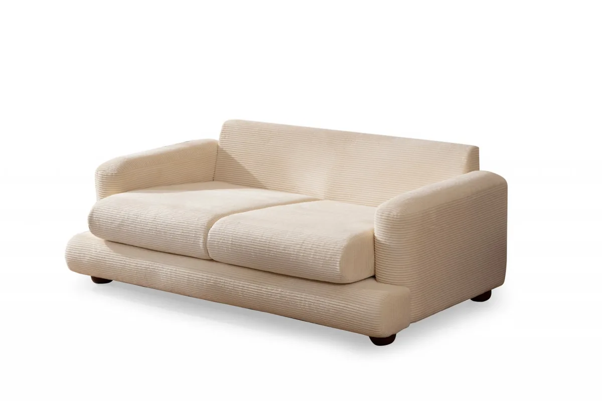 Canapea Salvador Lamia 2 Locuri Crem 205x85cm - imagine 5