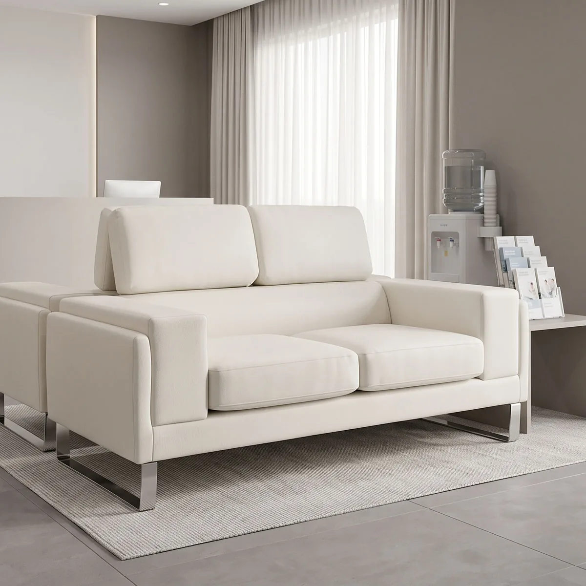 Canapea Shea 2 Locuri Ivory 158x80x87 cm
