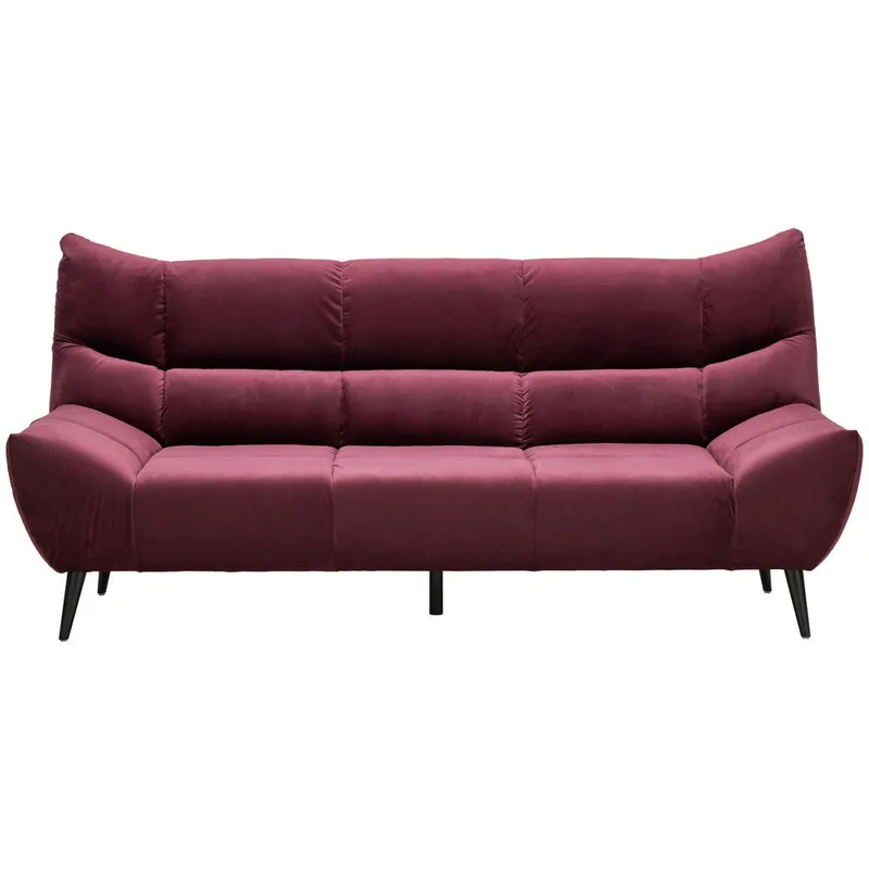 Canapea Xora 3 Locuri Textil Rosu Burgund