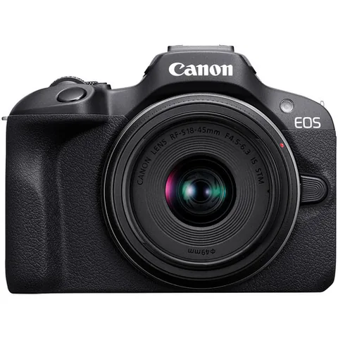 Canon EOS R100 RF-S 18-45mm f/4.5-6.3 IS STM Negru
