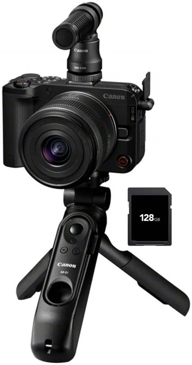 Canon EOS R50 V Kit RF-S 14-30mm f/4-6.3 IS STM PZ Content Creator Negru