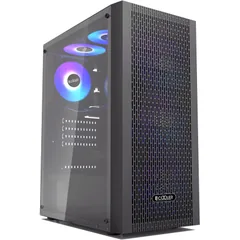 PCCooler MA100 Mesh Tempered Glass Fara Sursa Negru