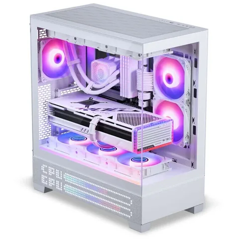 Carcasa Phanteks Matrix LED Midi Tower E-ATX Sticla Temperata Alb
