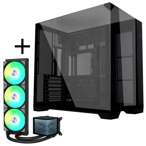Carcasa si Cooler AIO King Kits O11 Vision Compact TRYX Panorama ARGB Negru