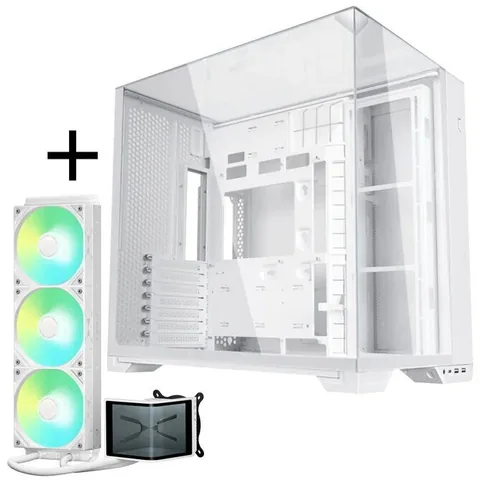 Carcasa si Cooler AiO King Kits O11 Vision Compact TRYX Panorama SE ARGB Alb