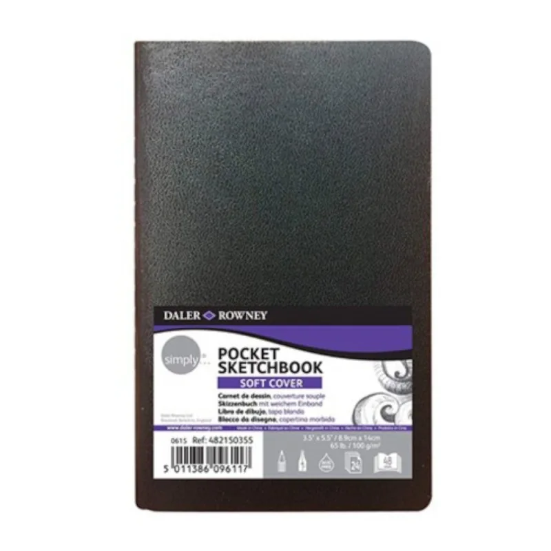 Carnet de Schita Daler Rowney Simply 9x14cm 100g/mp Coperta Moale