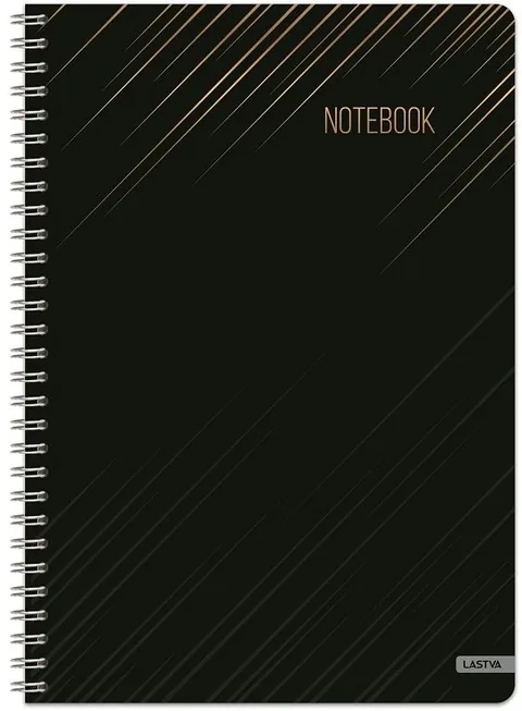 Carnet Lastva Dark A4 100 Foi Rânduri Largi Spirală