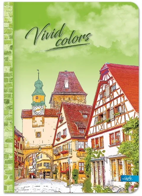 Carnet Lastva Vivid Colors A5 96 File Rânduri Late cu 2 Câmpuri Sortiment