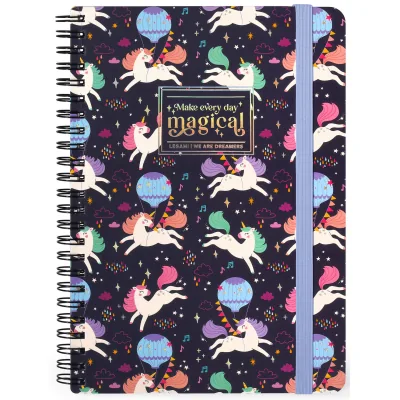 Carnet Legami Unicorn Large A5 160 Pagini cu Spirala