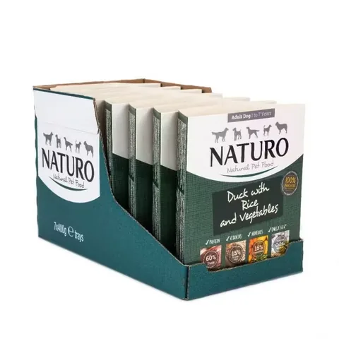 Hrana Umeda pentru Caini Naturo Adult Carne de Rata Orez si Legume 400g