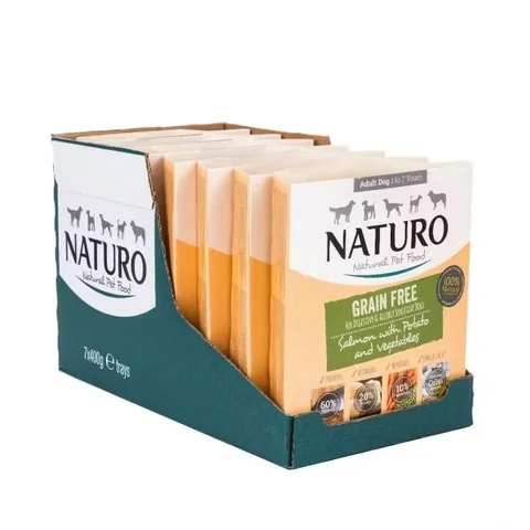 Hrana Umeda pentru Caini Naturo Adult Grain Free Somon Cartofi Legume 400g