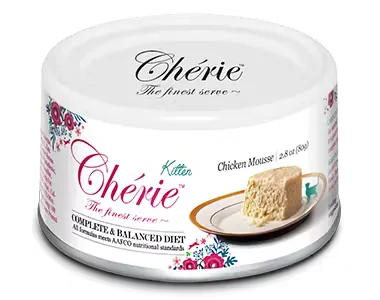 Hrana Umeda Pentru Pisoi Cherie Kitten Cat Mousse cu Pui 80g