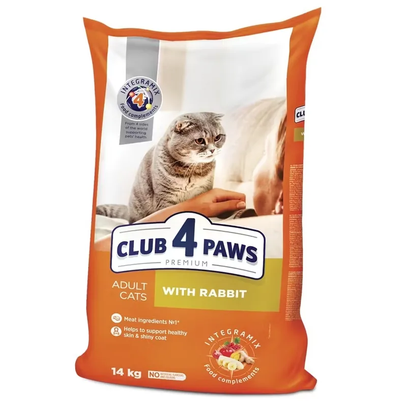 Hrana Uscata Pentru Pisici Club 4 Paws Adult Iepure 14kg