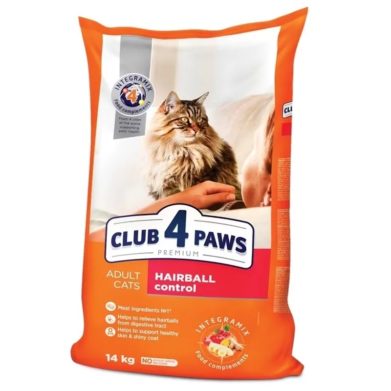 Hrana Uscata pentru Pisici Club 4 Paws Cat Hairball Pui 14kg