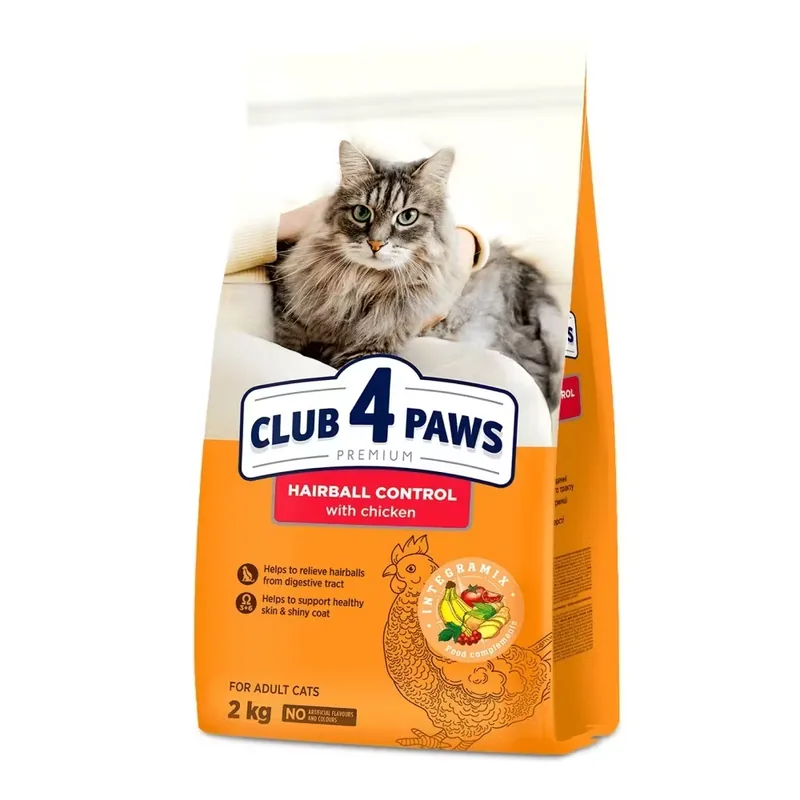 Hrana Uscata Pentru Pisici Club 4 Paws Cat Hairball Pui 2kg