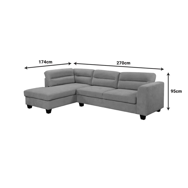 Coltar Camile V1 Antracit 270x174x95cm - imagine 7