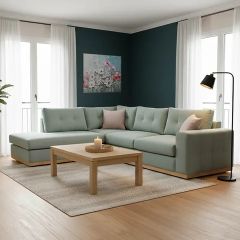 Coltar Dreapta Pako World Boston Ciel Crem Natural 280x225x95cm