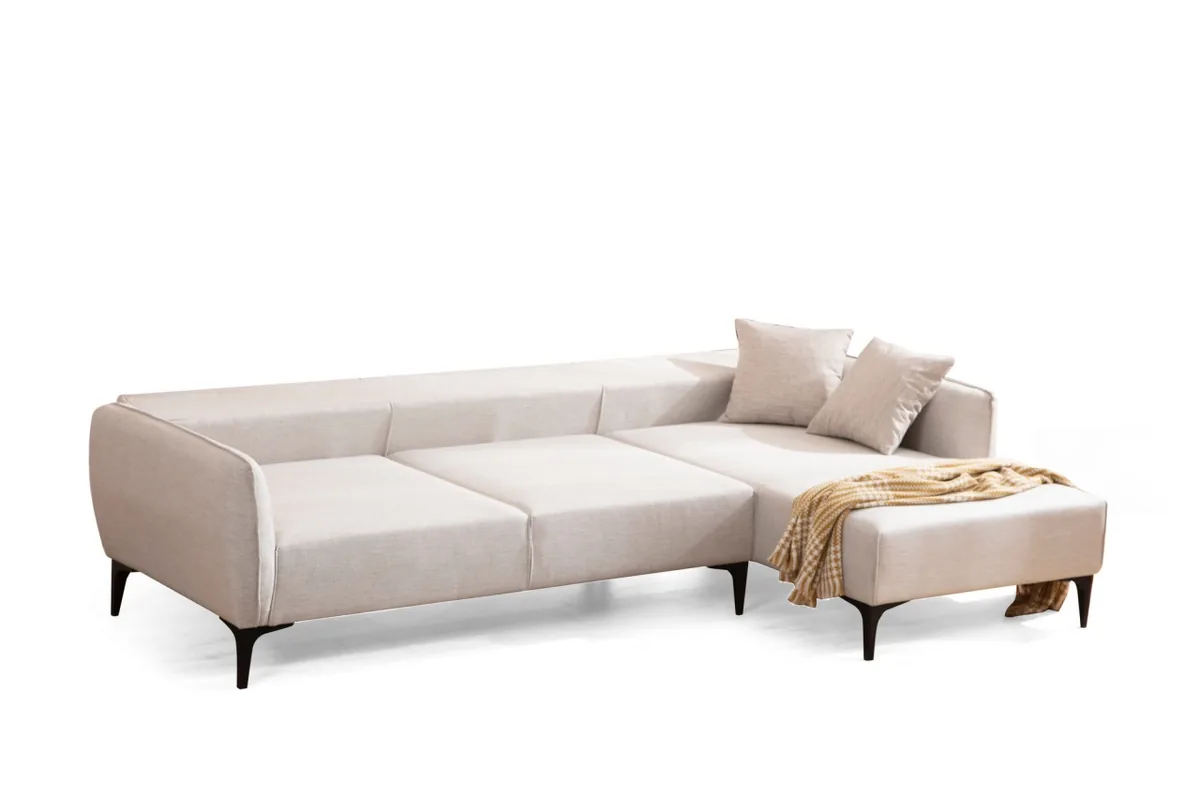 Coltar Dreapta Salvador Belissimo Bej 270x140x67cm - imagine 6