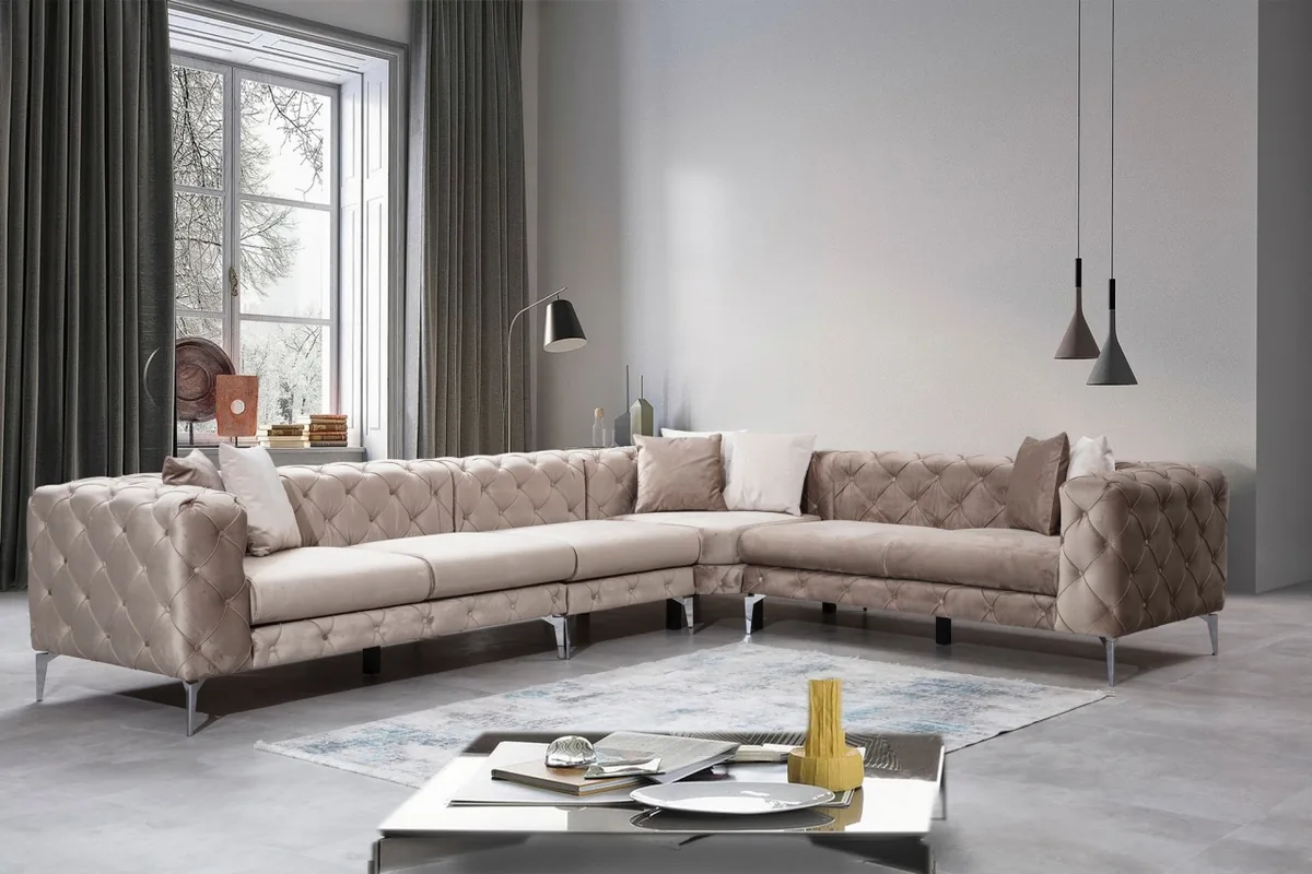Coltar Dreapta Salvador Como Bej 310x73x270cm