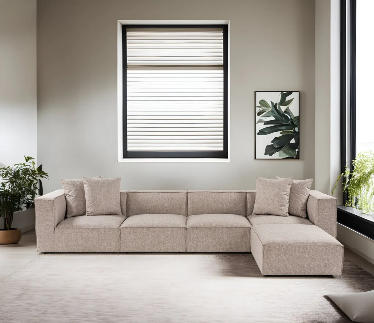 Coltar Dreapta Salvador Sora Bej 430x75x102cm