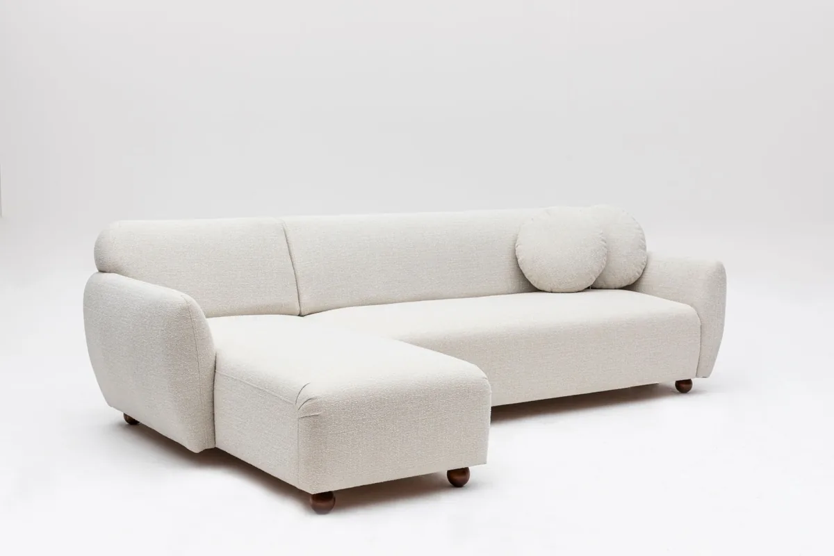Coltar Eddy Alb 273x162x86cm Salvador - imagine 7