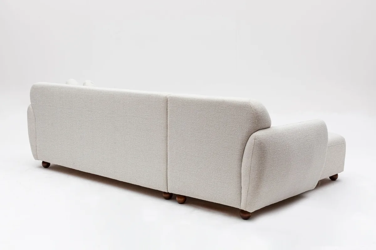 Coltar Eddy Alb 273x162x86cm Salvador - imagine 10