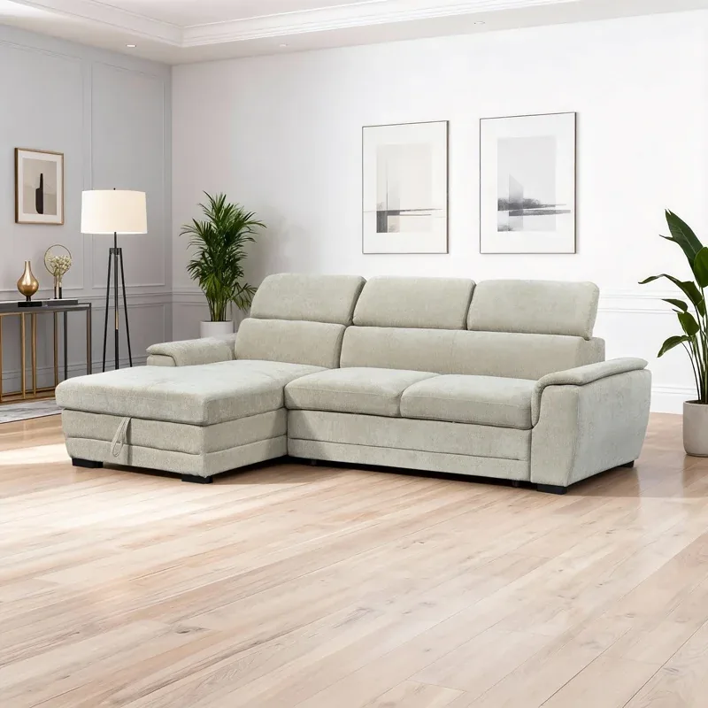 Coltar Extensibil Dreamora Alb Stanga 270cm